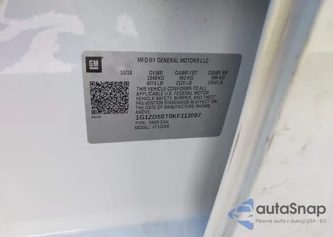 2019 Chevrolet Malibu Lt from USA, damaged, VIN 1G1ZD5ST0KF113097